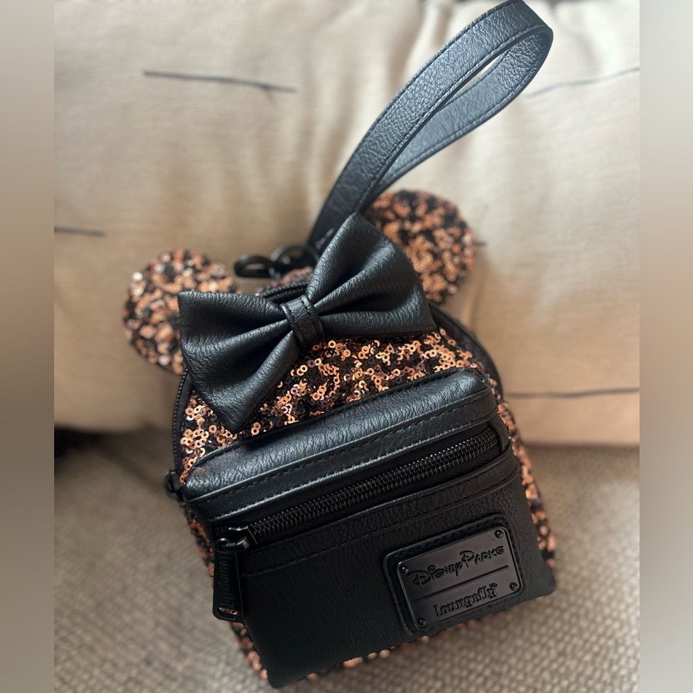 Rare Disney Parks x Loungefly Belle of the Bronze Wristlet NWT